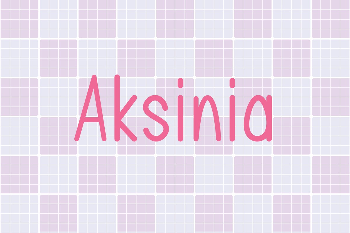 Aksinia Regular Font preview