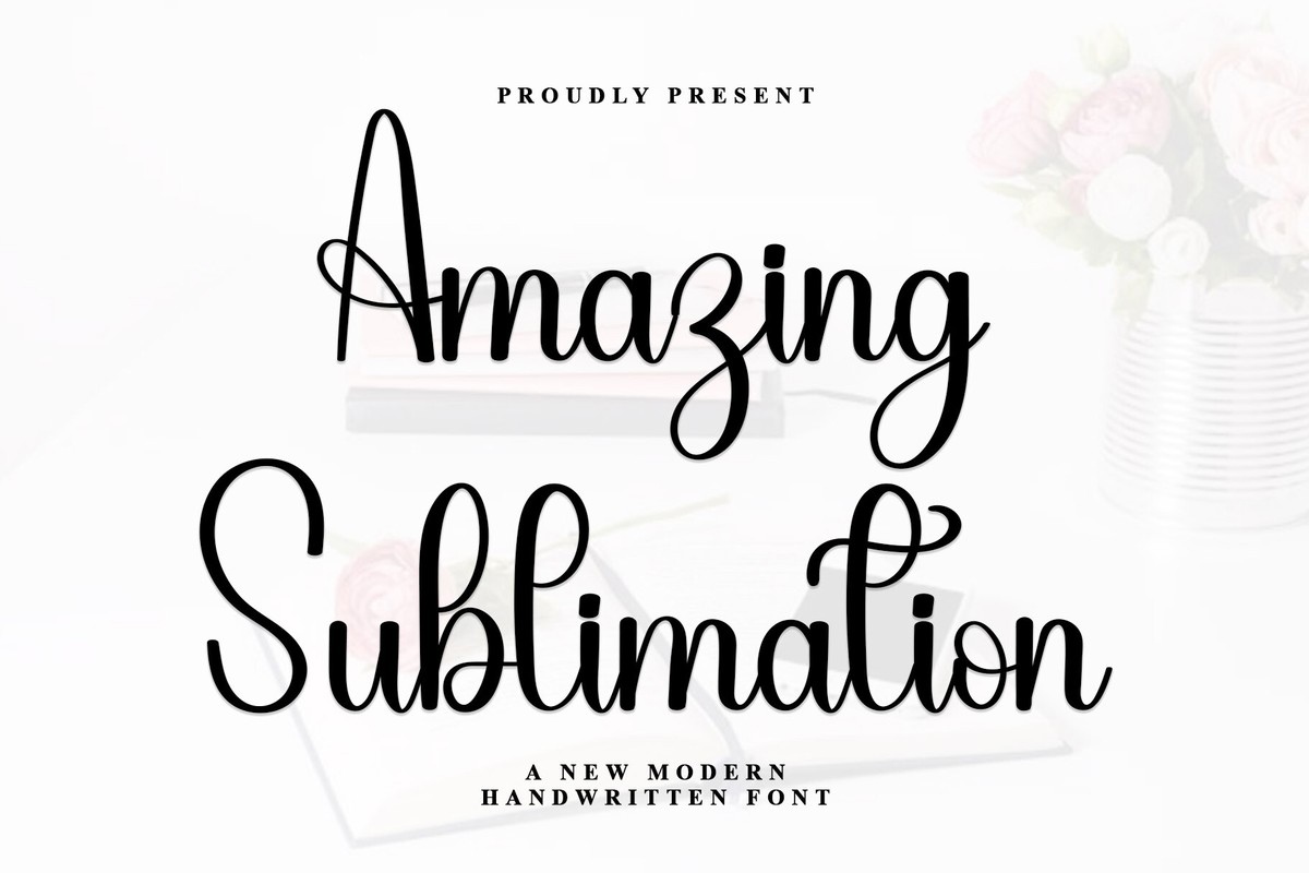 Amazing Sublimation Regular Font preview