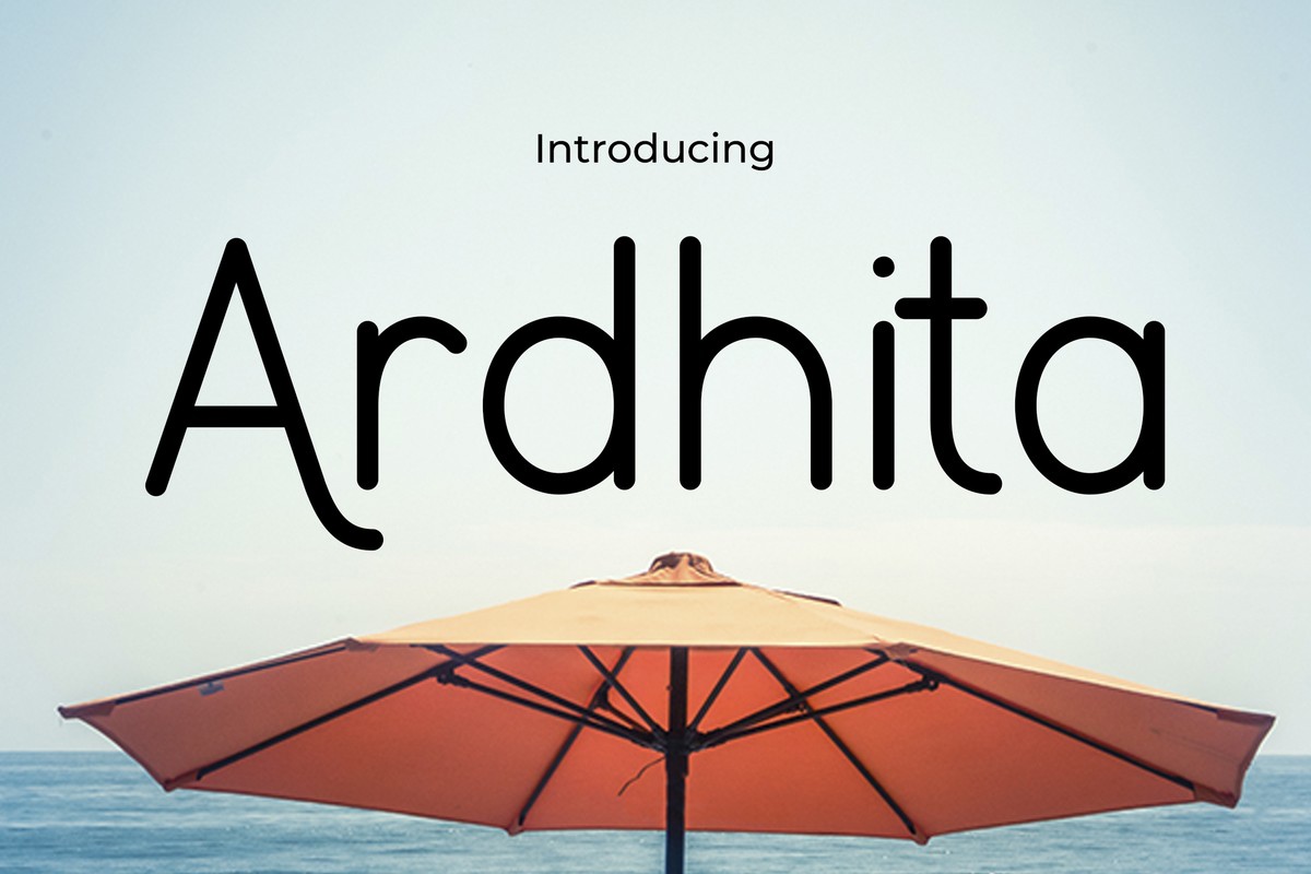 Ardhita Regular Font preview