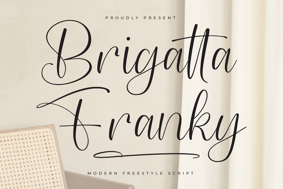 Brigatta Franky Regular Font preview