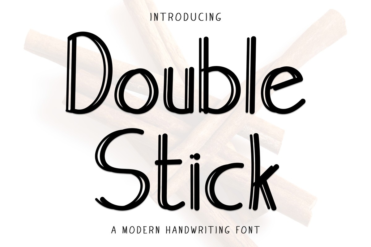 Double Stick Regular Font preview