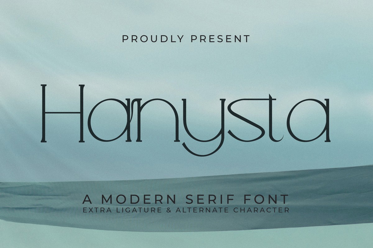 Hanysta Font preview