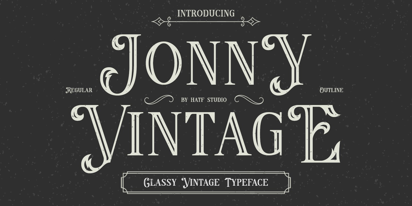 Jonny Vintage Regular Font preview