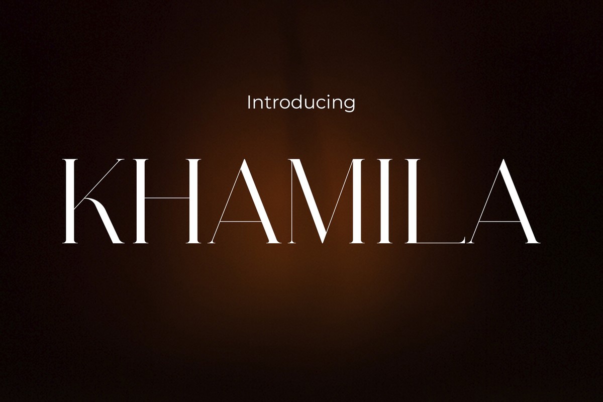 Khamila Font preview