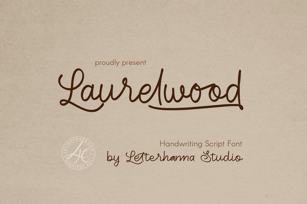 Laurelwood Regular Font preview