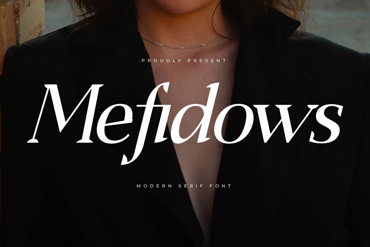 Mefidows Italic Font preview