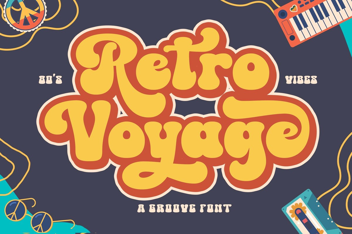 Retro Voyage Regular Font preview