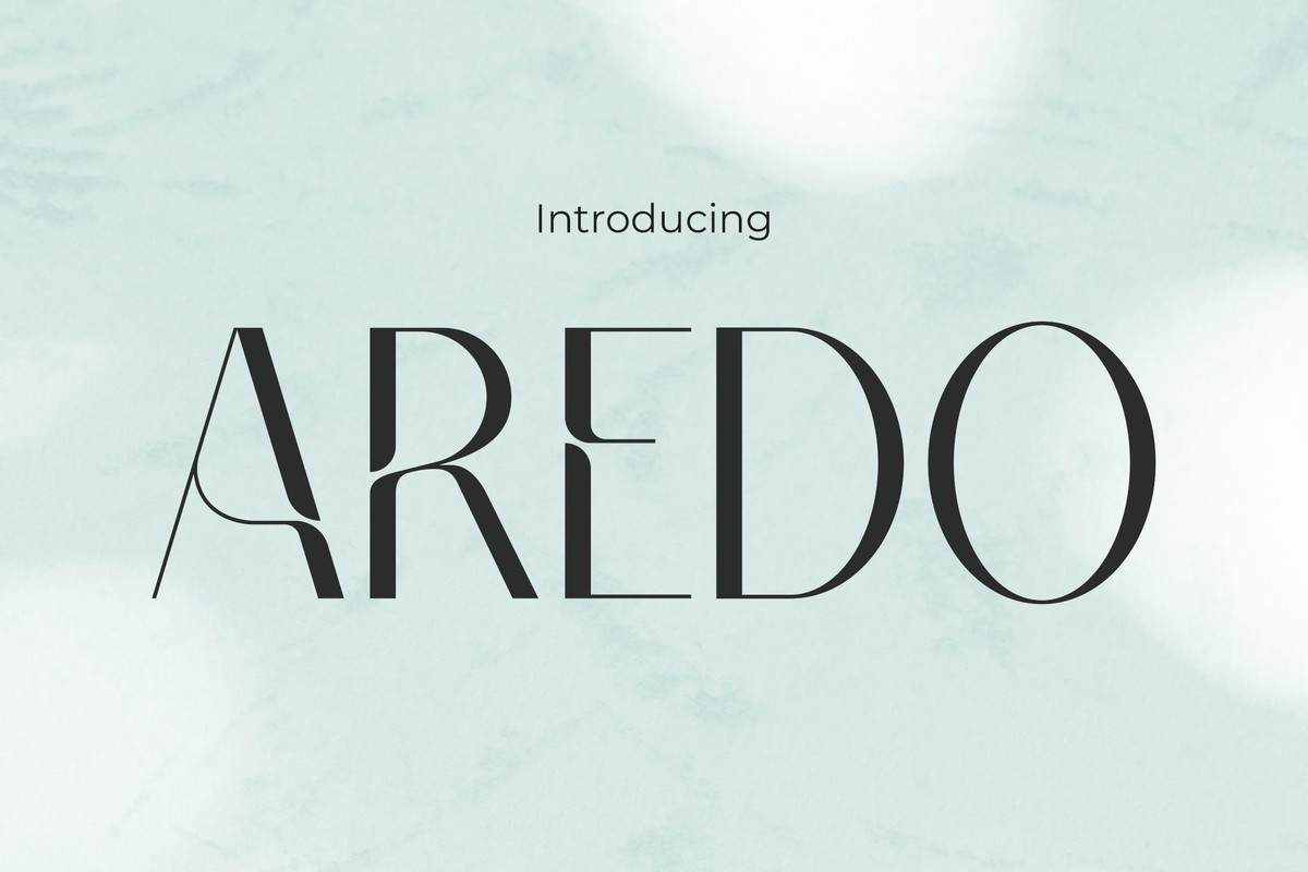 Aredo Regular Font preview