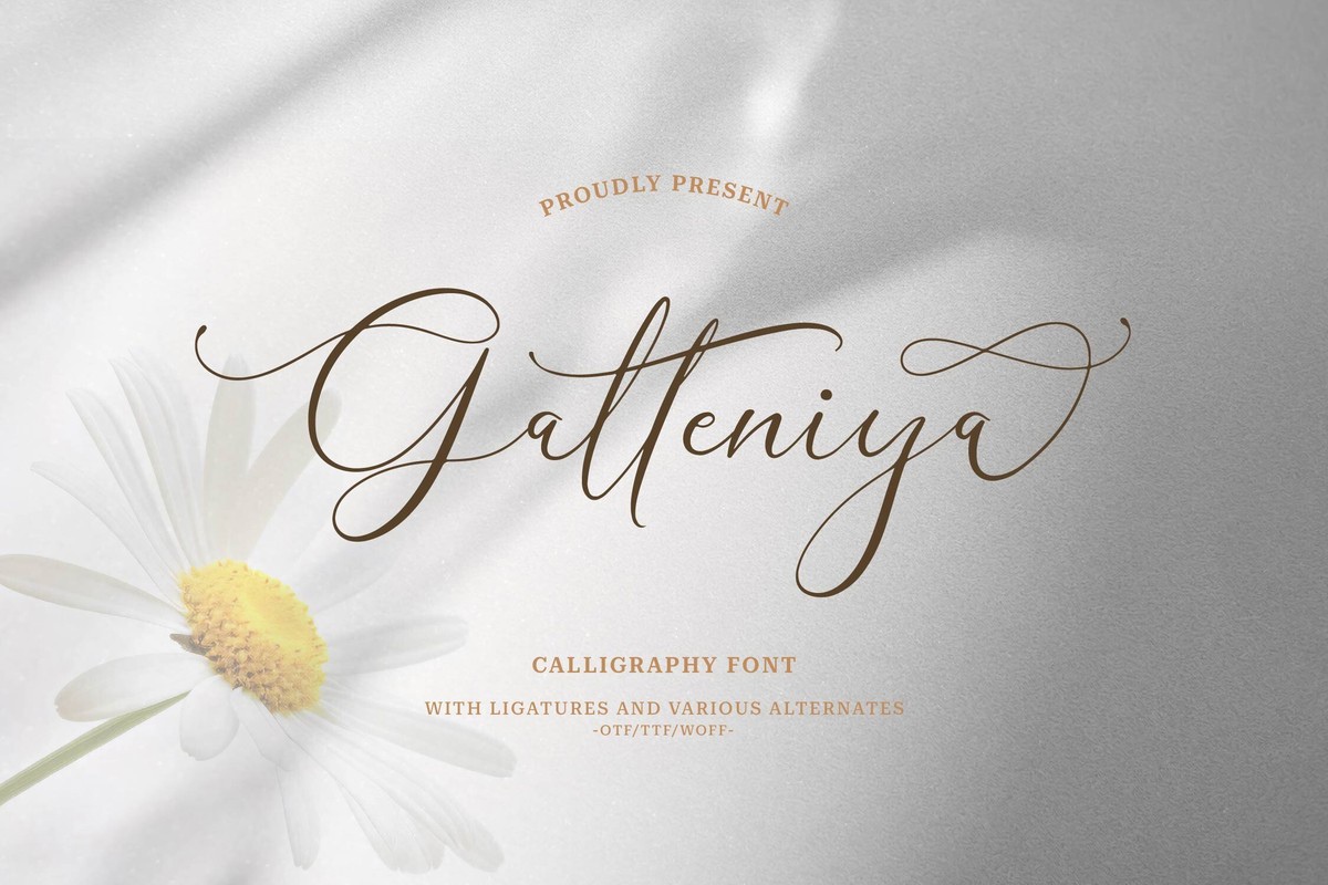 Galteniya Regular Font preview