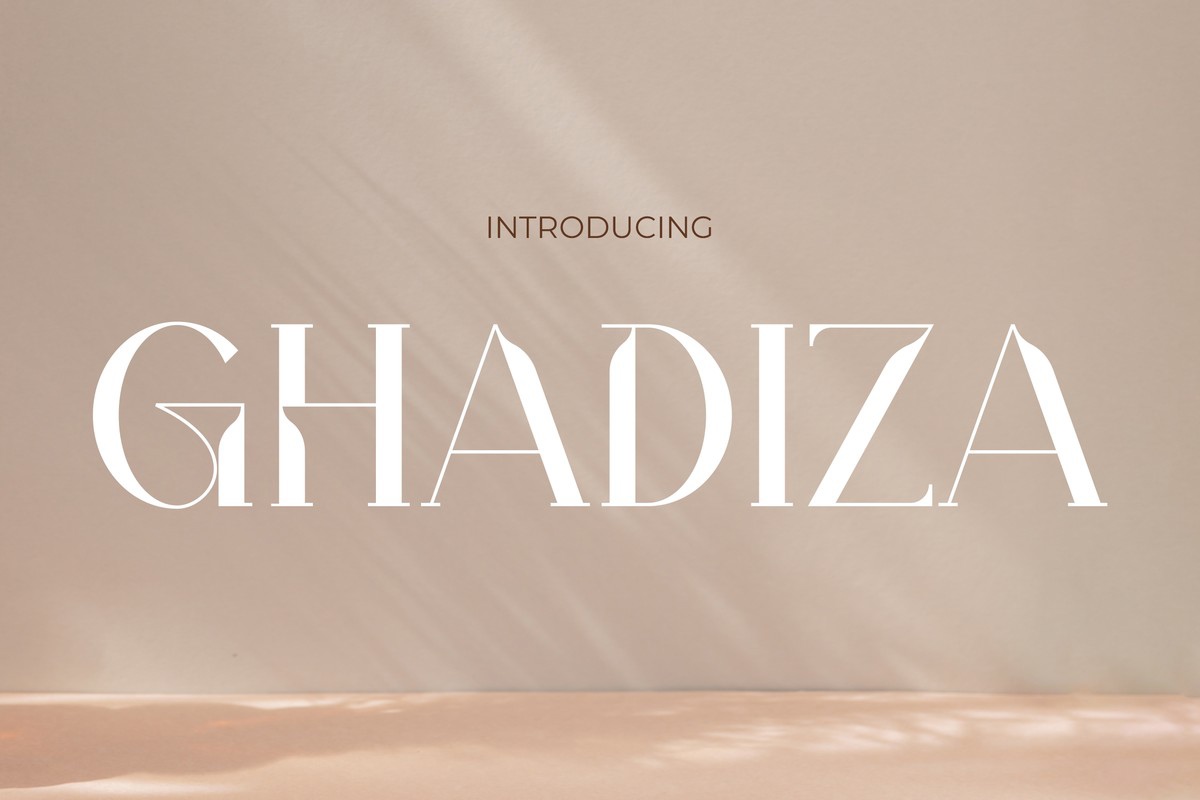 Ghadiza Regular Font preview