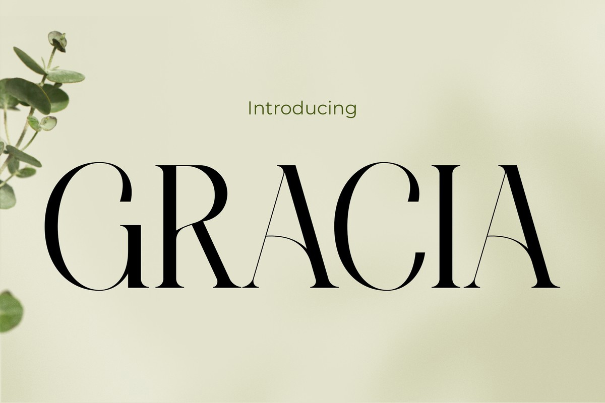 Gracia Regular Font preview