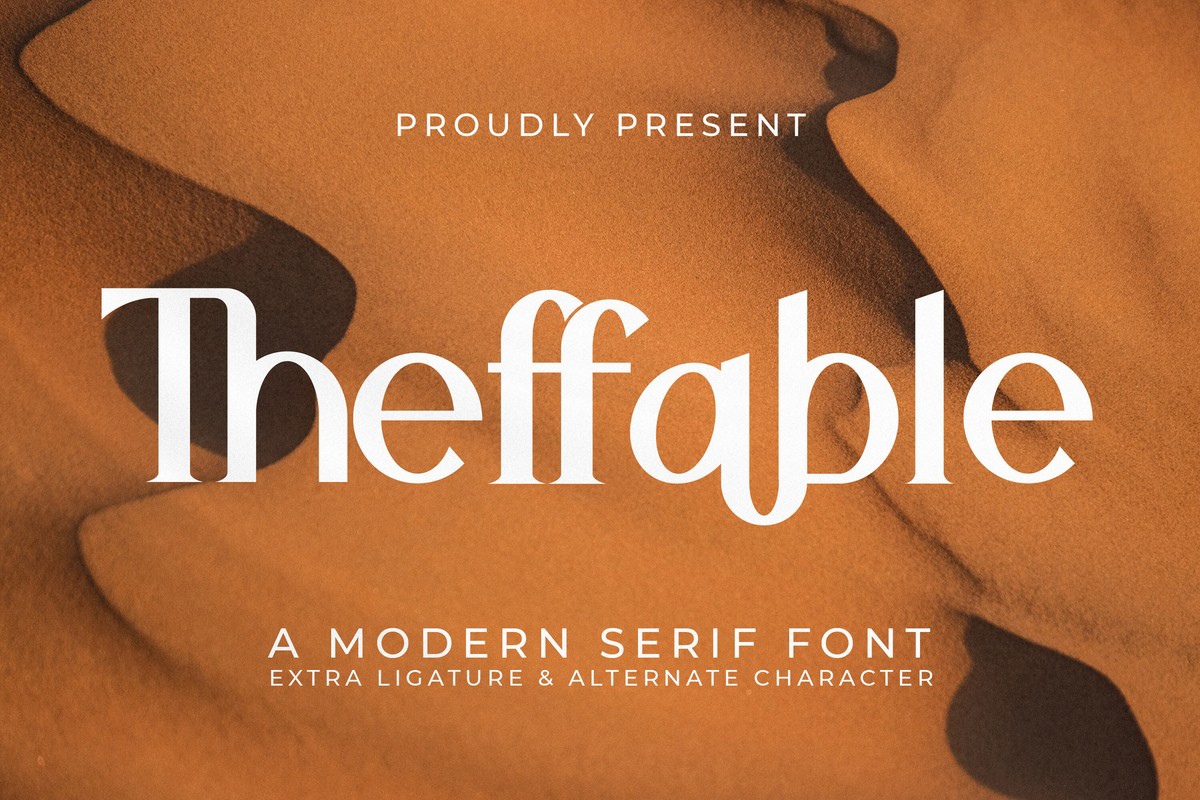 Theffable Font preview