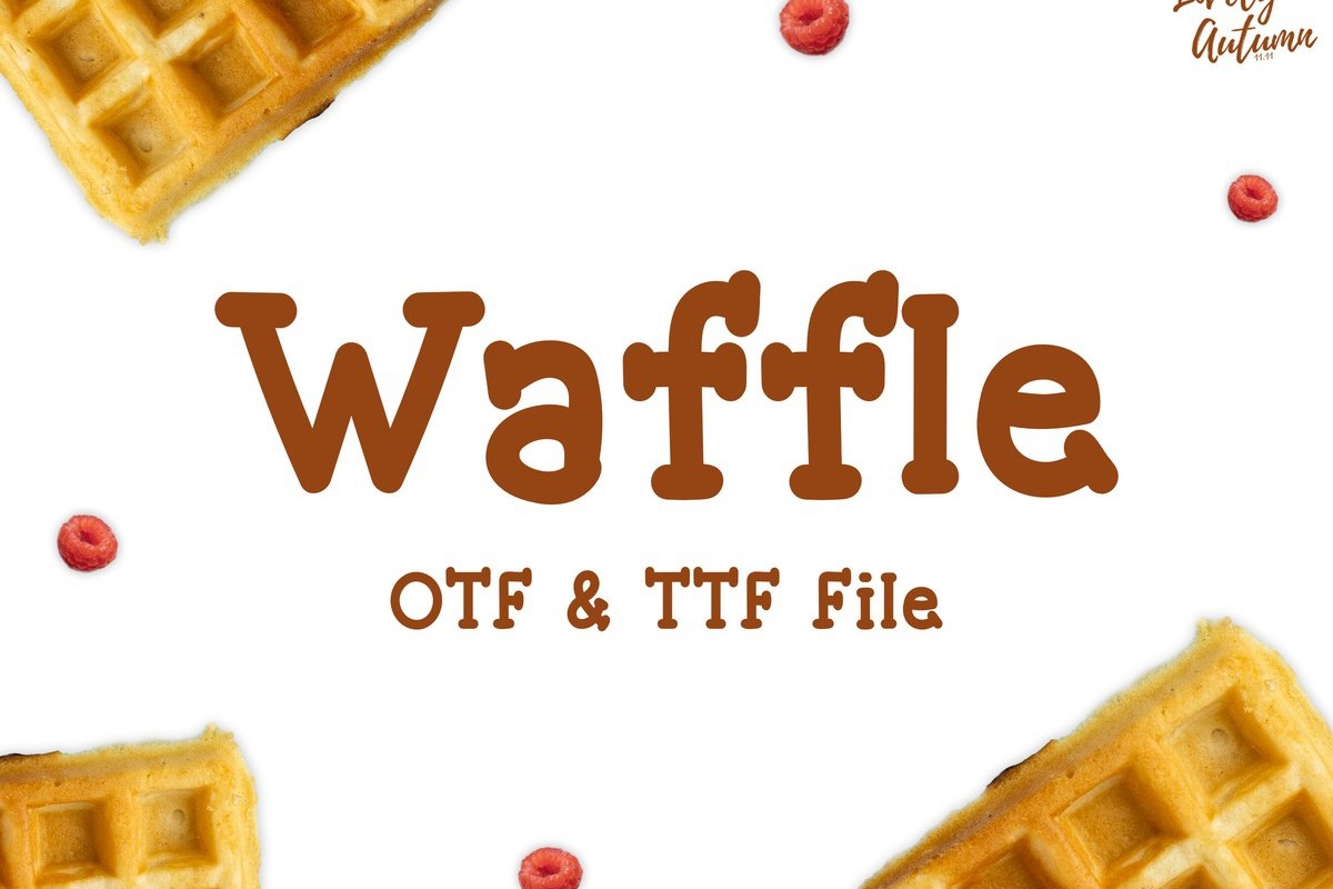 Waffle Regular Font preview