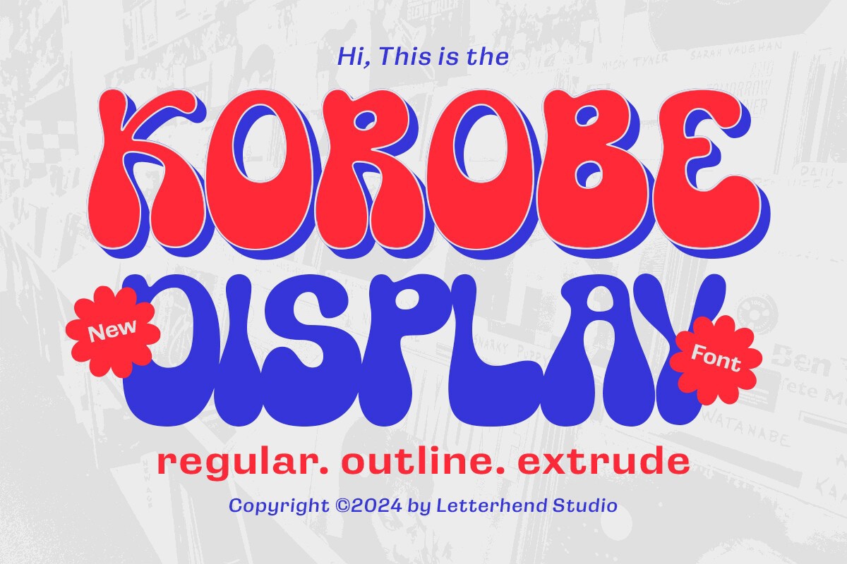 Korobe Regular Font preview