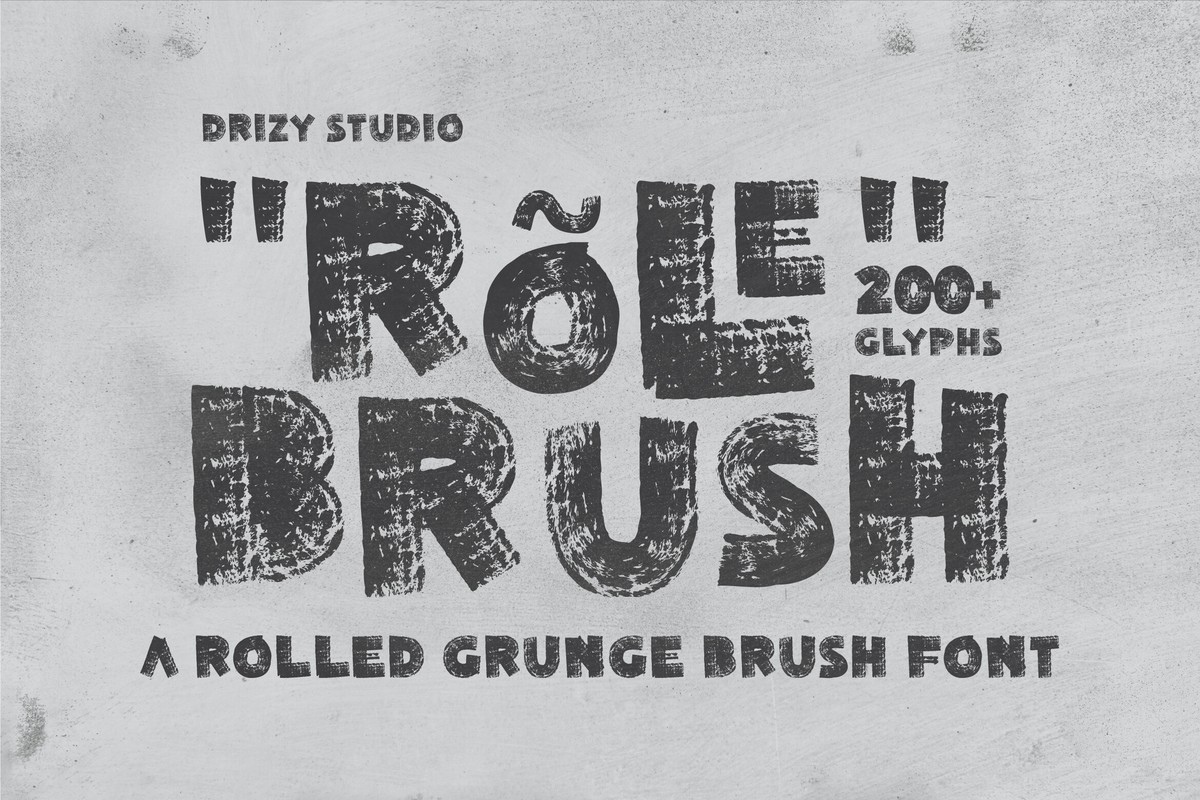 Rolebrush Font preview