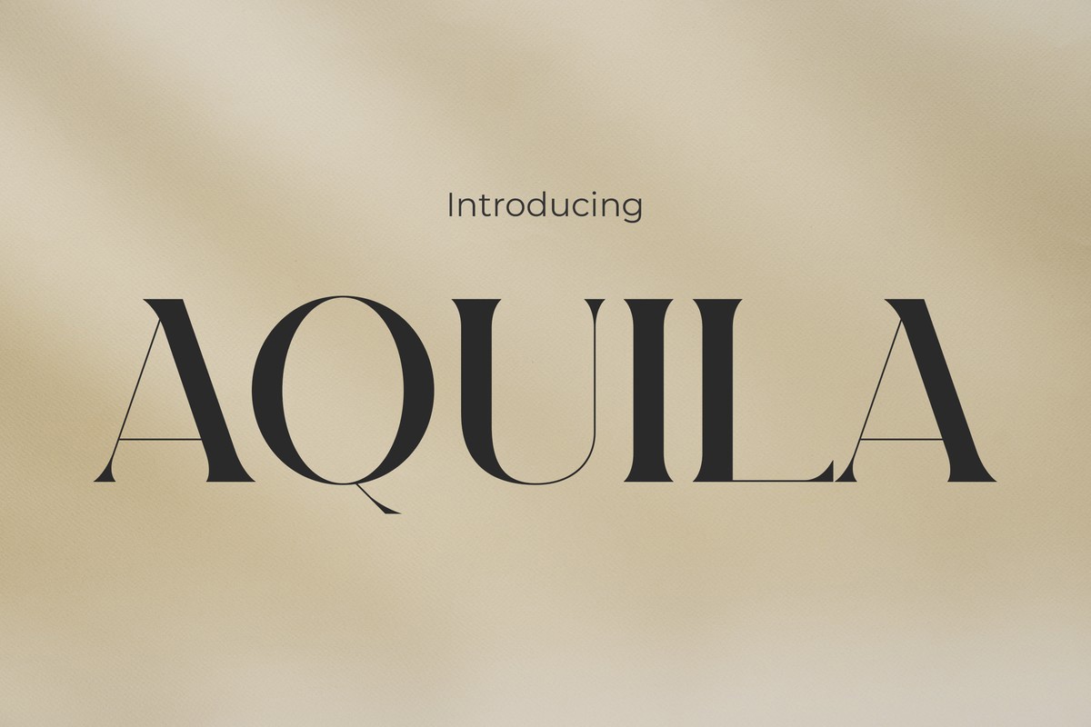 Aquila Regular Font preview