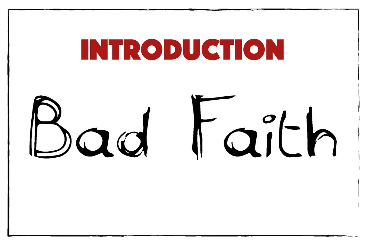 Bad Faith Regular Font preview