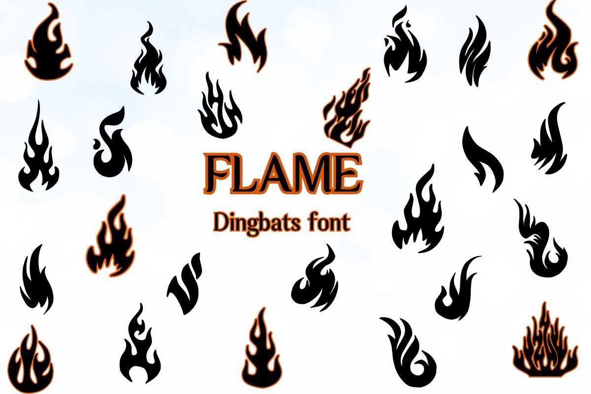 Flame Font preview