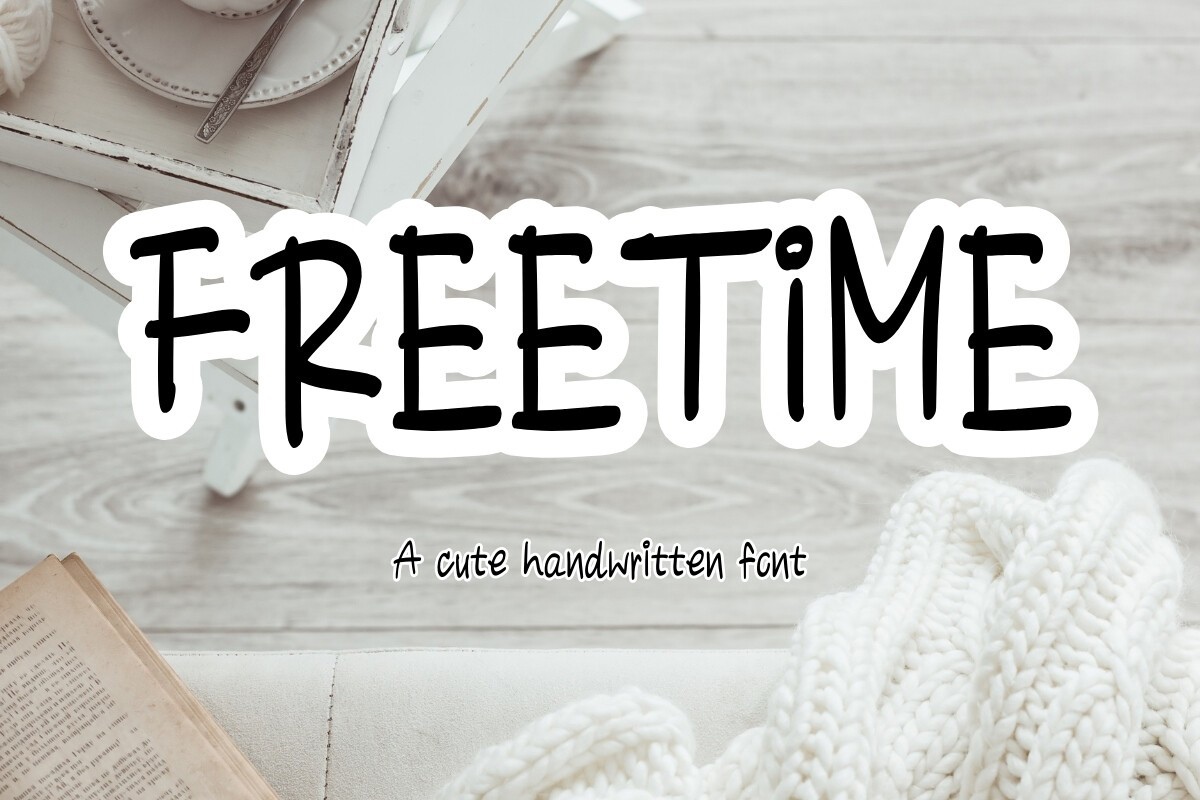 Free Time Font preview