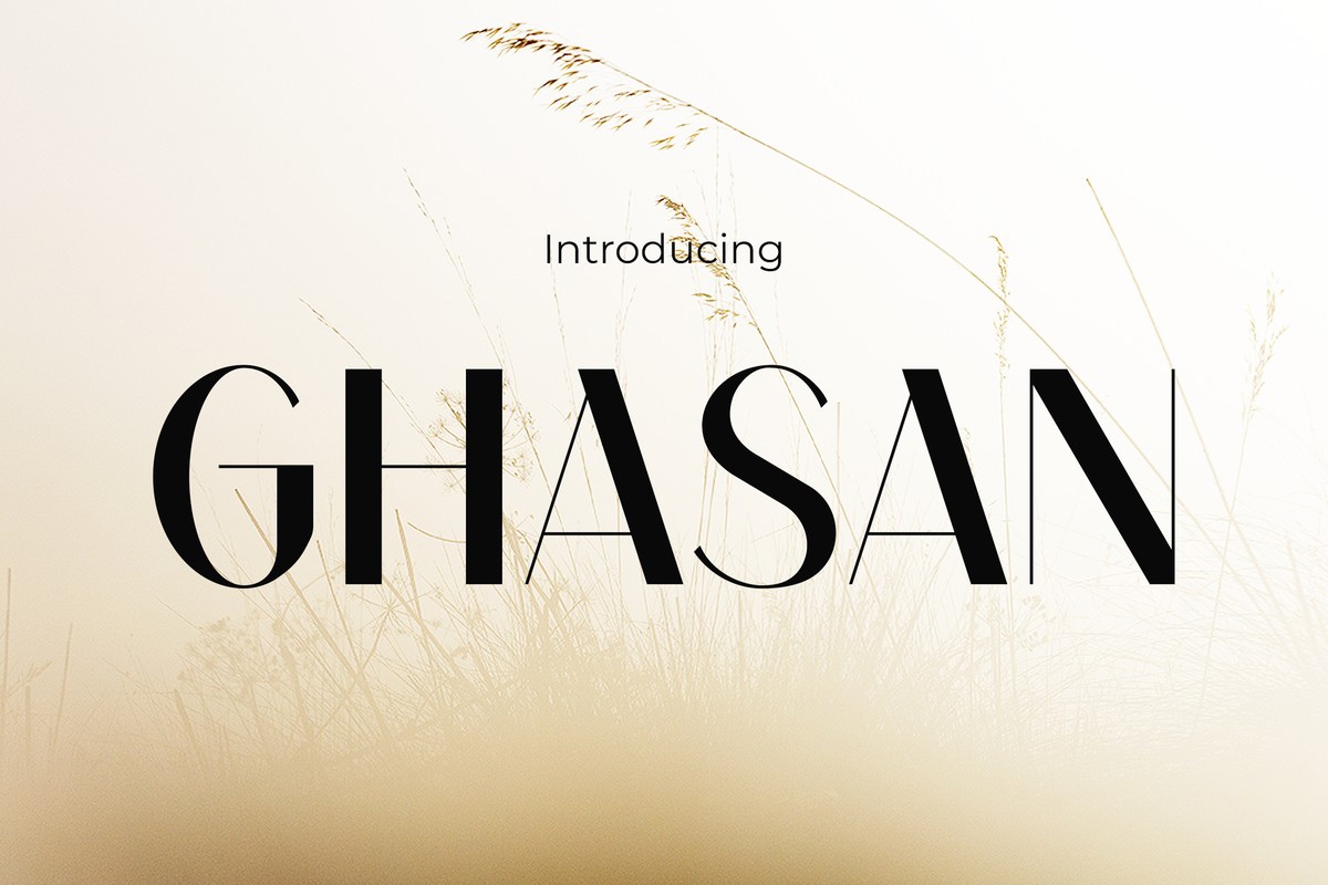 Ghasan Regular Font preview