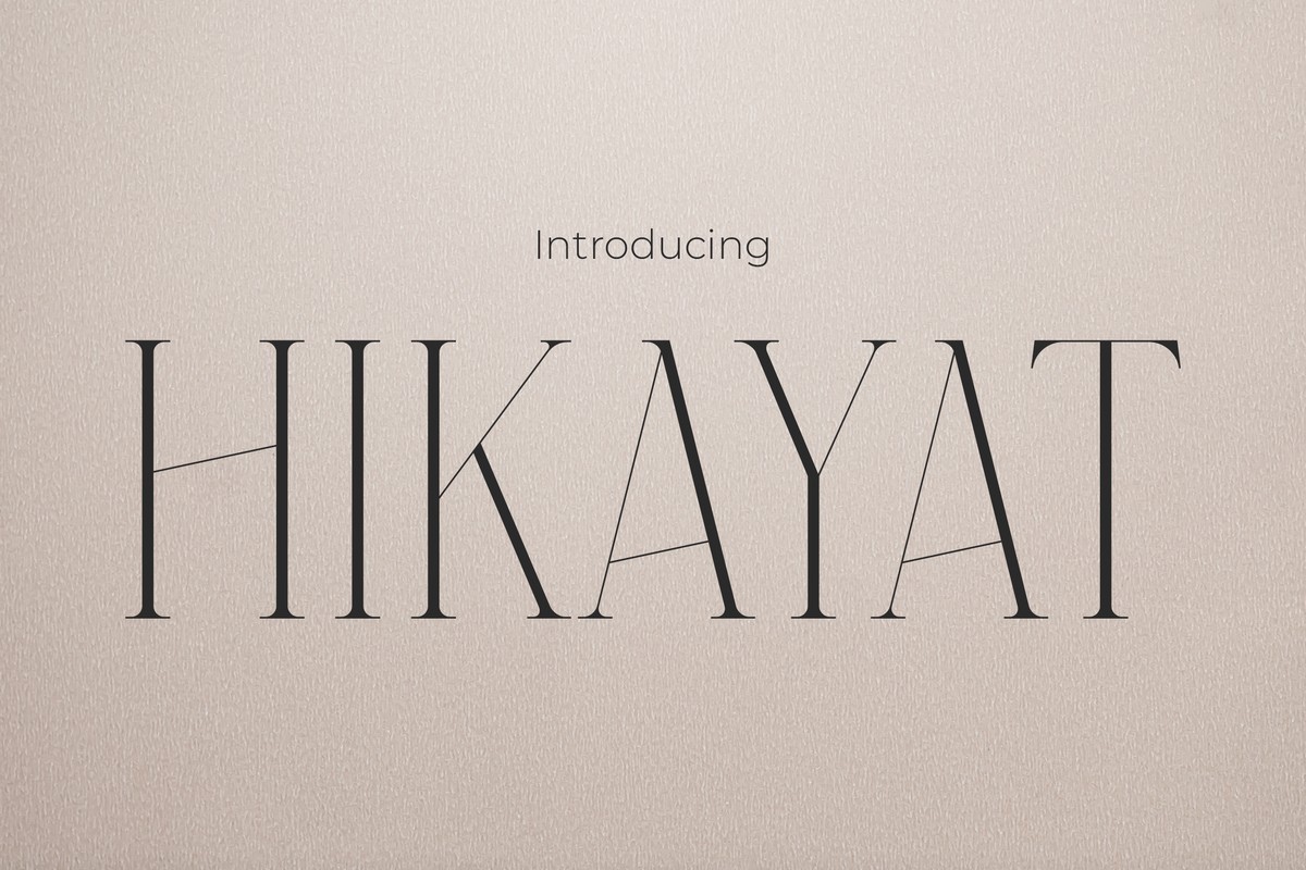 Hikayat Regular Font preview