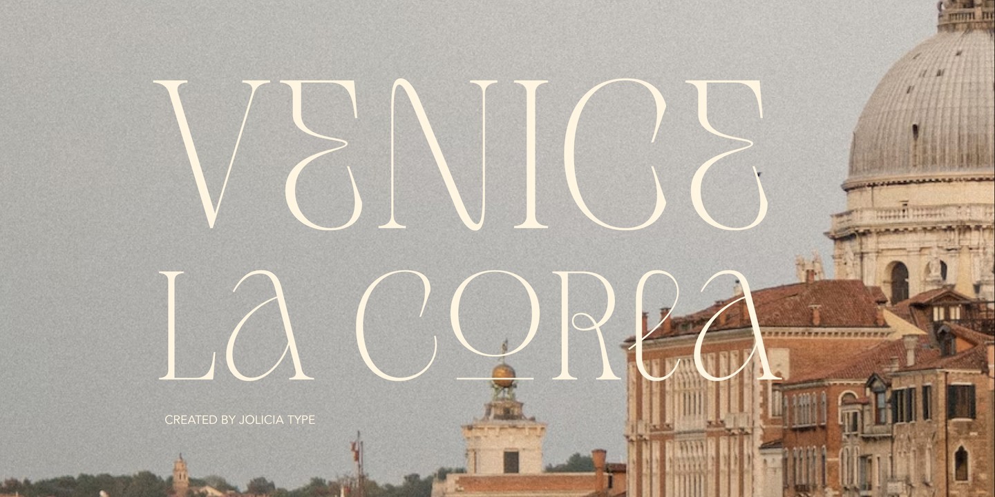 Venice La Corla Regular Font preview