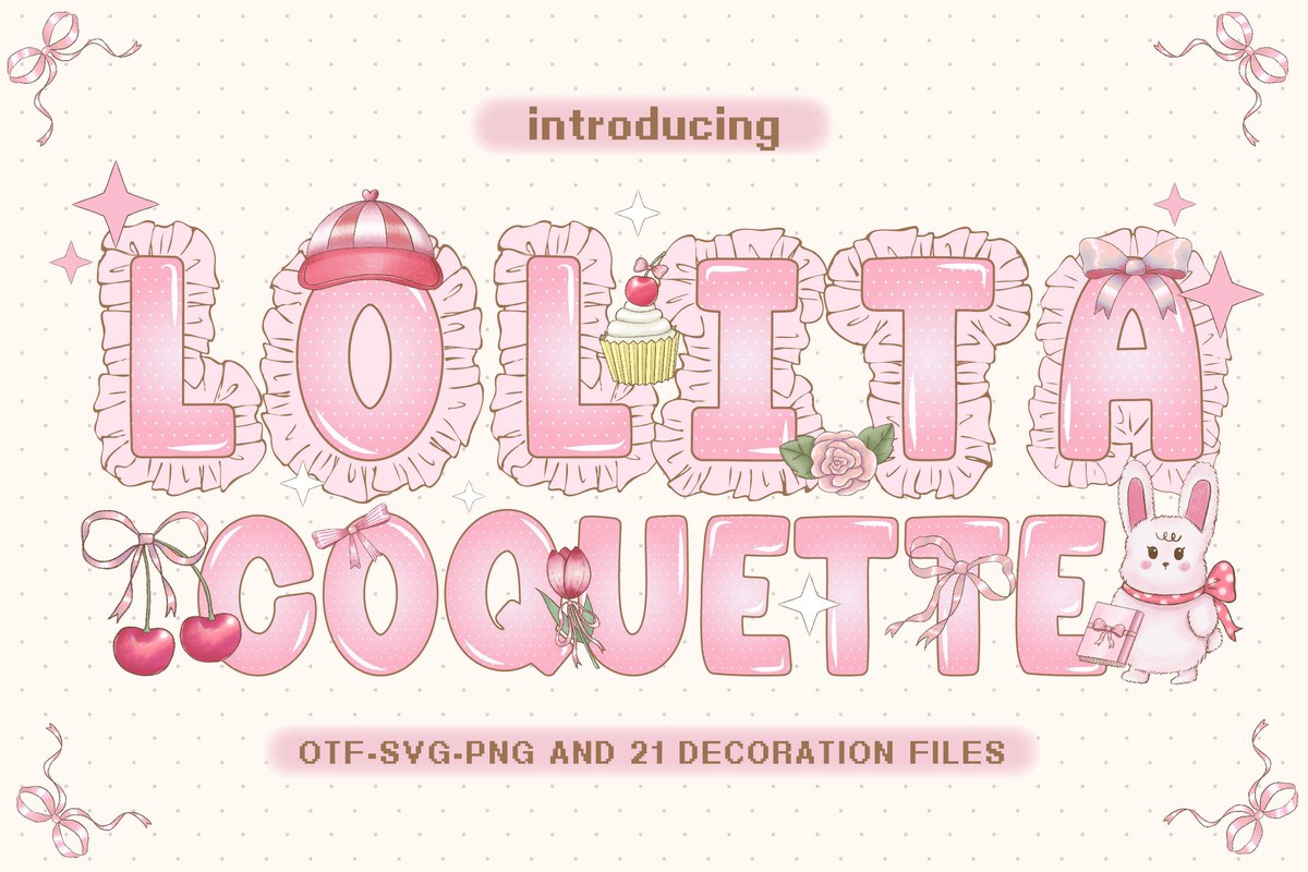 Lolita Coquette 2 Font preview