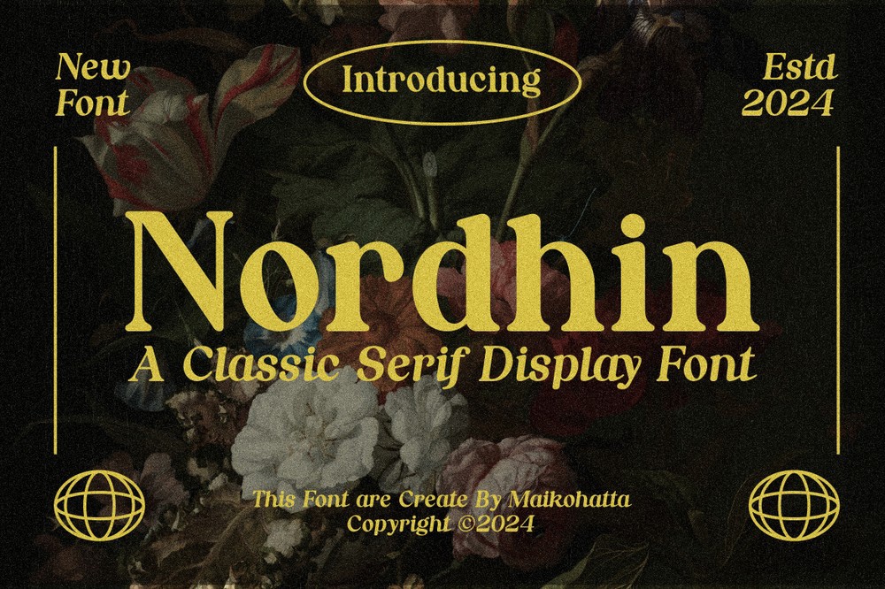 Nordhin Regular Font preview