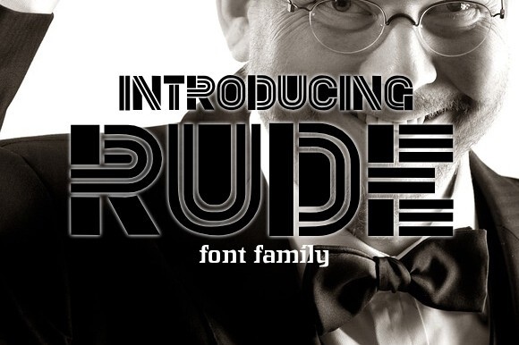 Rude Font preview