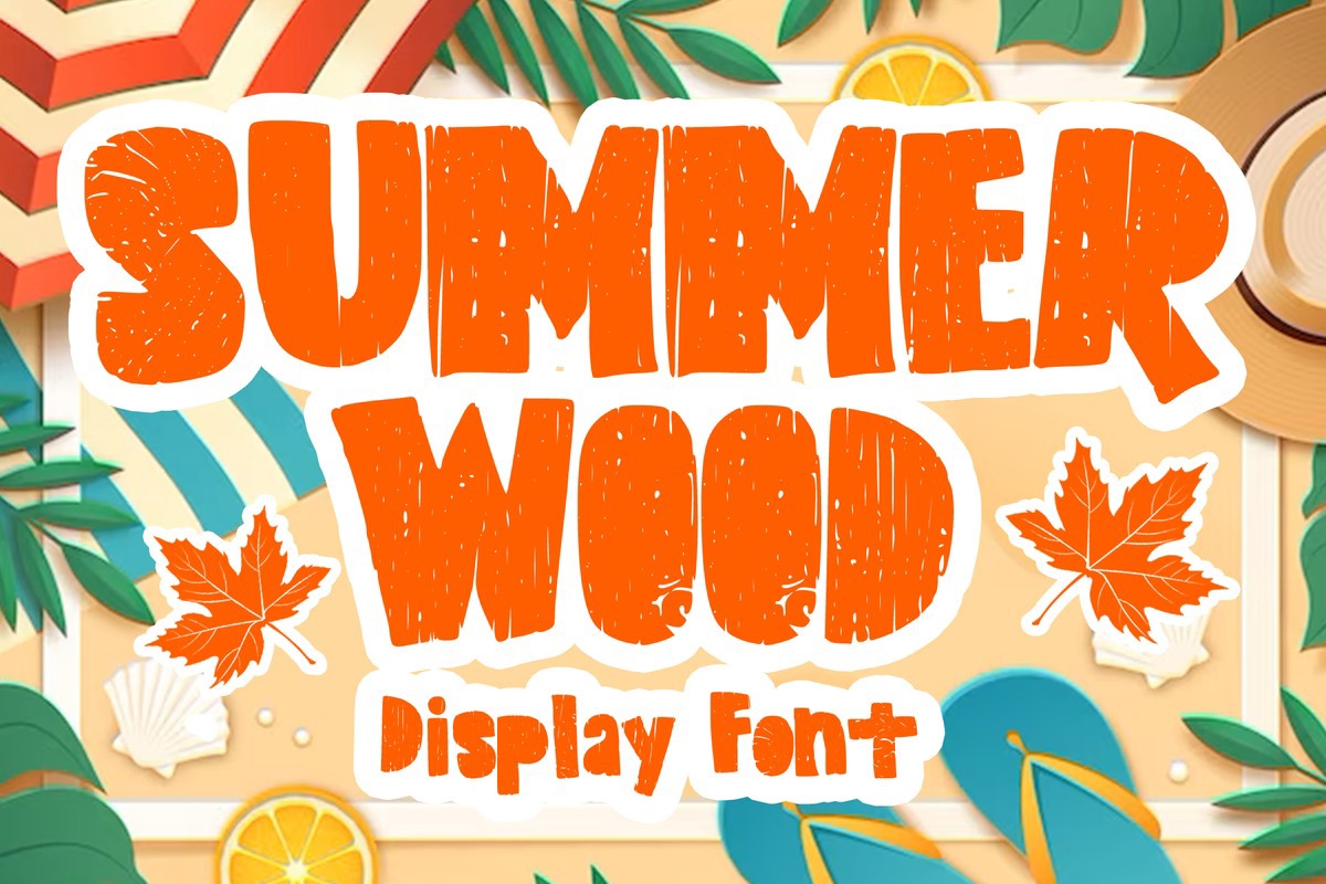 Summer Wood Font preview