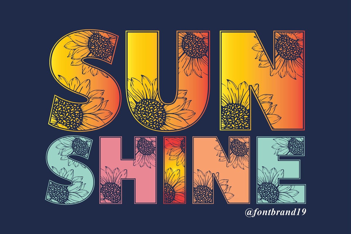 Sunshine Monogram Regular Font preview