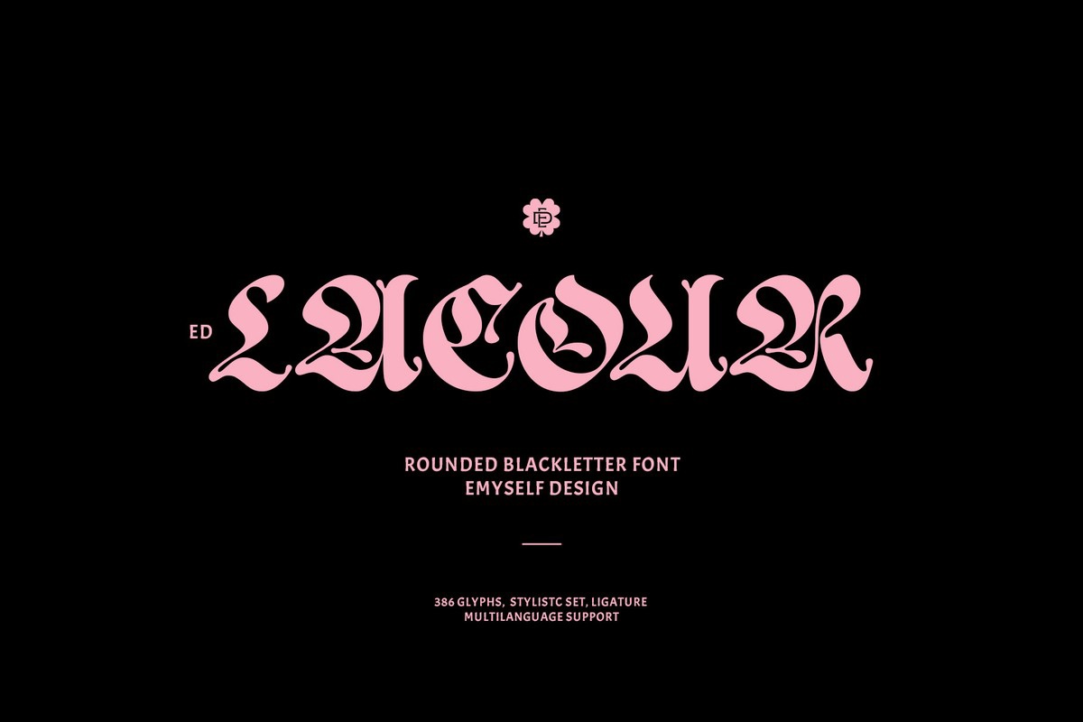 ED Lacour Font preview