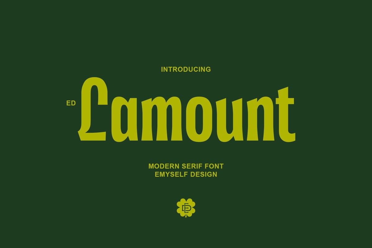 ED Lamount Regular Font preview