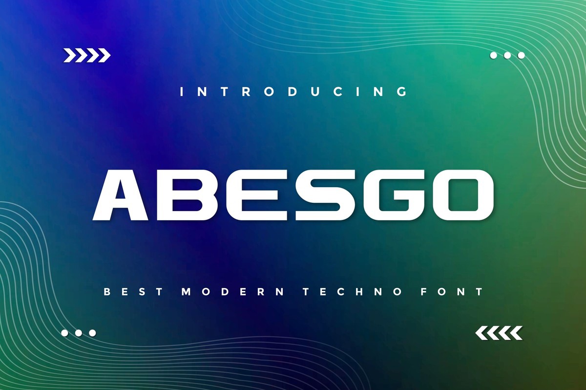 Abesgo Regular Font preview