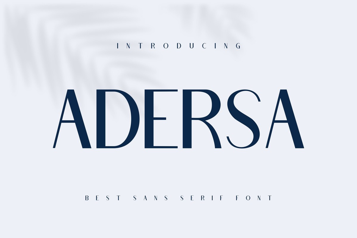 Adersa Font preview