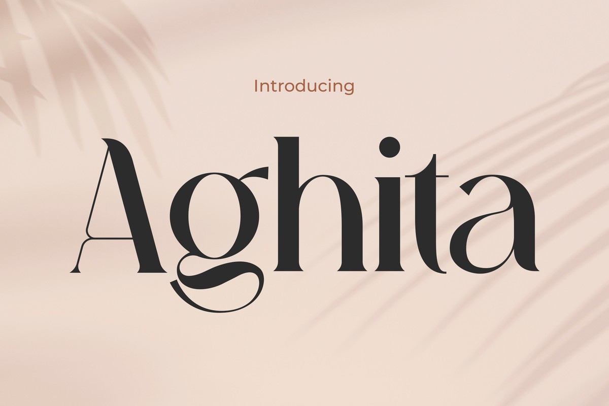 Aghita Font preview