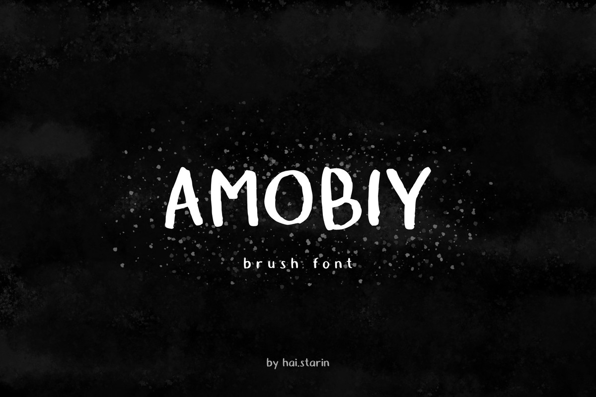 Amobiy Regular Font preview