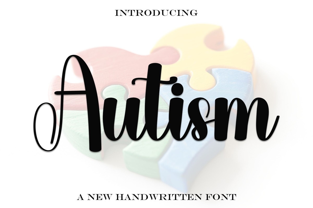 Autism Regular Font preview