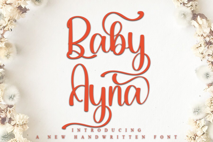 Baby Alyna Regular Font preview