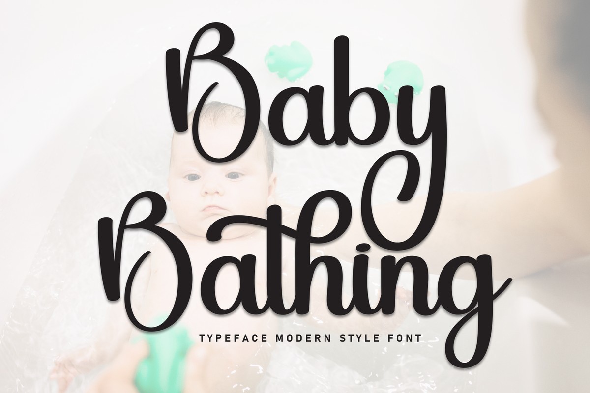 Baby Bathing Regular Font preview