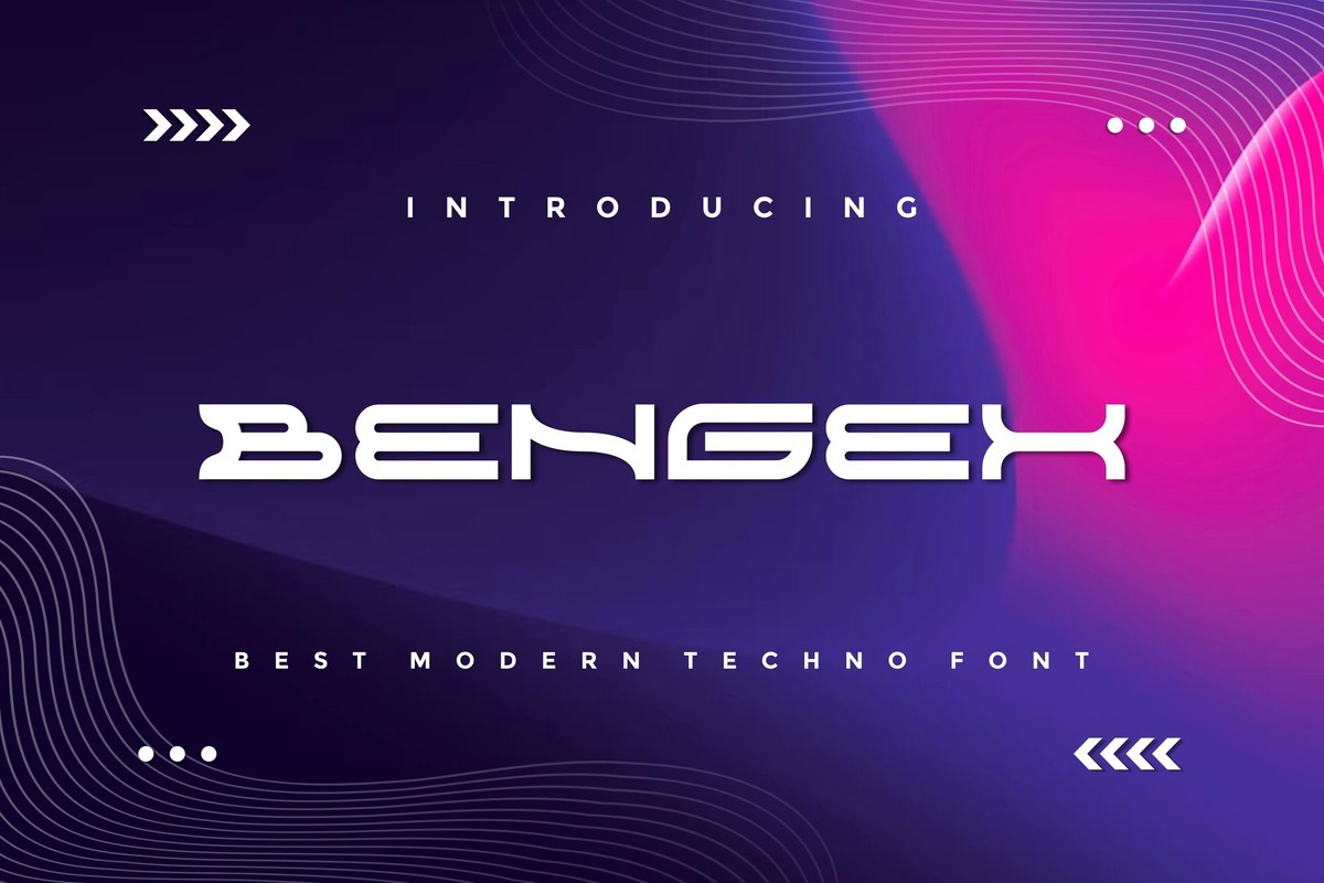 Bengex Font preview