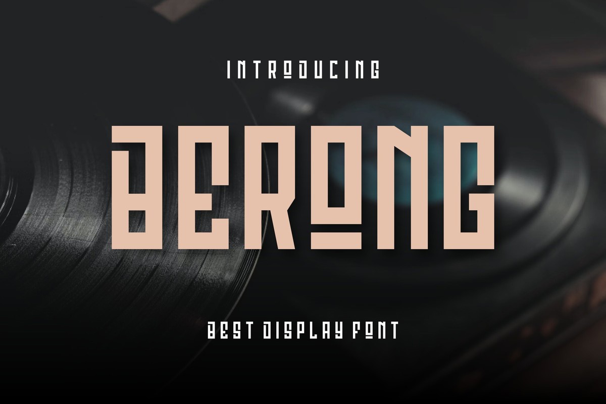 Berong Regular Font preview