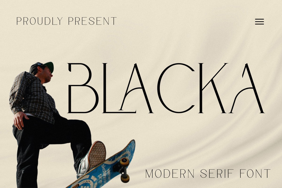 Blacka Regular Font preview