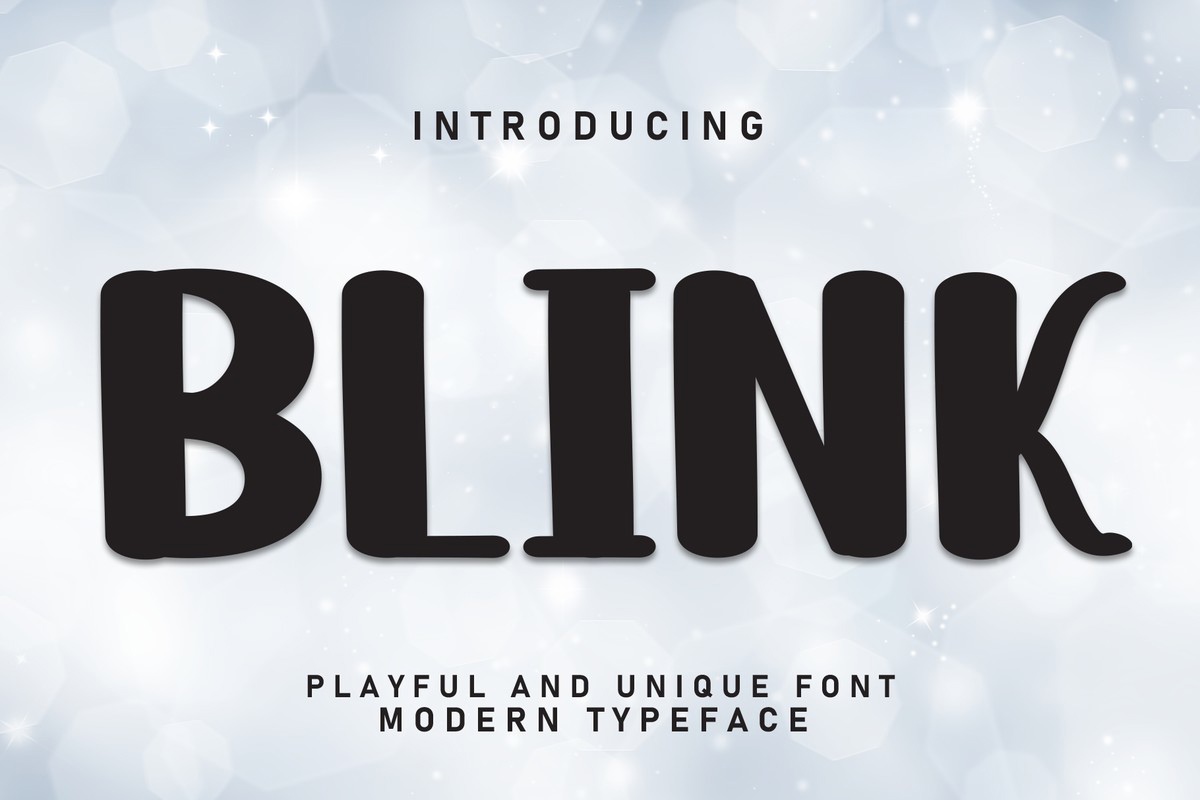 Blink Regular Font preview