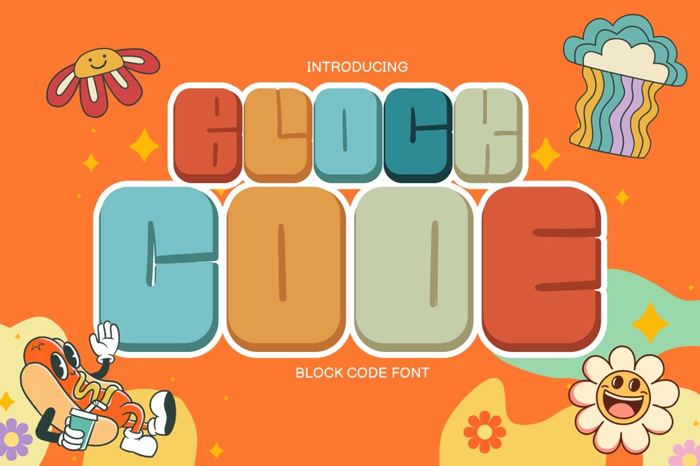 Block Code Regular Font preview