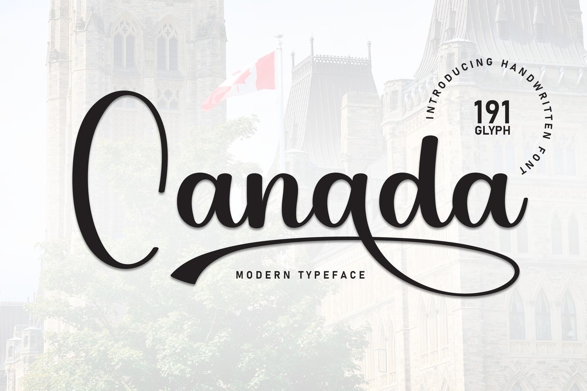 Canada Regular Font preview