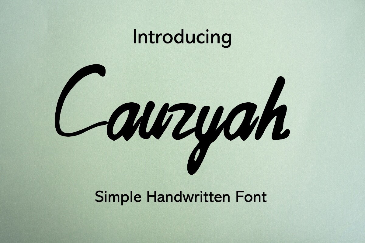 Cauzyah Regular Font preview