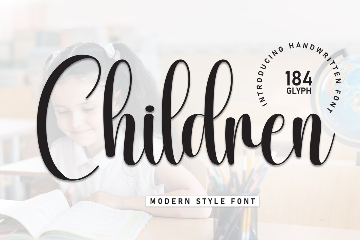 Children Regular Font preview