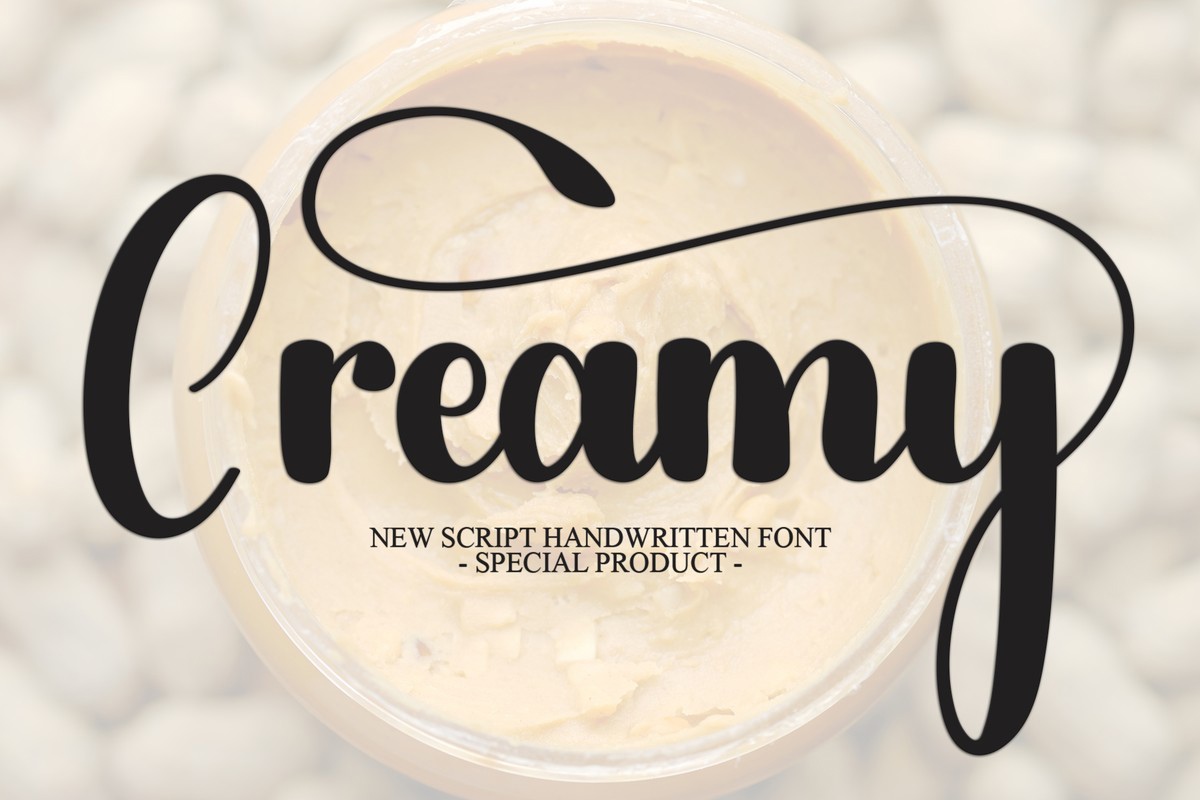 Creamy Font preview