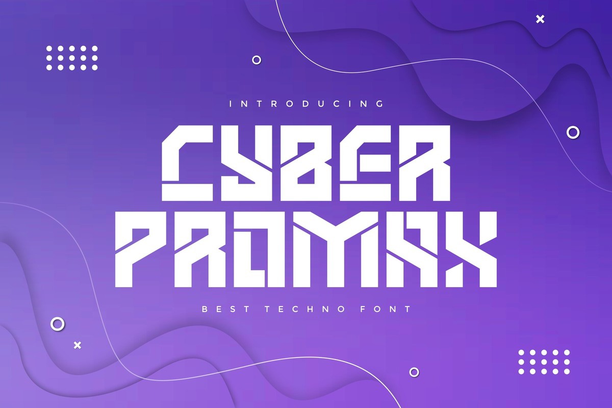 Cyber Promax Font preview